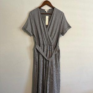 Roolee Jumpsuit Black and White Micro Check Pattern - NWT